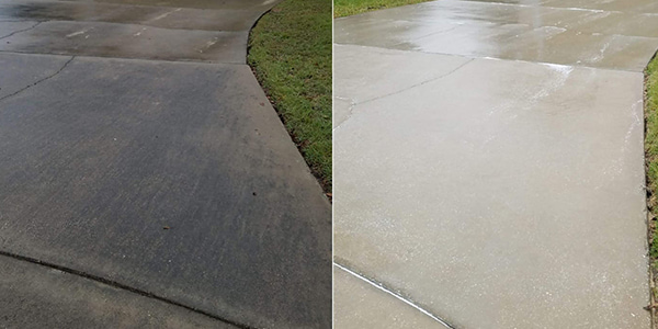 Driveway washing